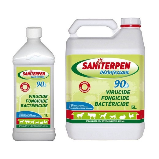 Saniterpen 90 - Desinfectant professionnel pour l’hygiène des chiens et chats.